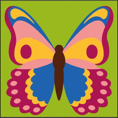 Kit Canevas Soudan Papillon 20x20 cm