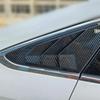 Compatible with Hyundai Sonata 9th Sedan 2015-2019 Car Rear Louver Window Side Shutter Cover Trim Sticker Vent Scoop Blind Shades ABS Carbon(Carbon)