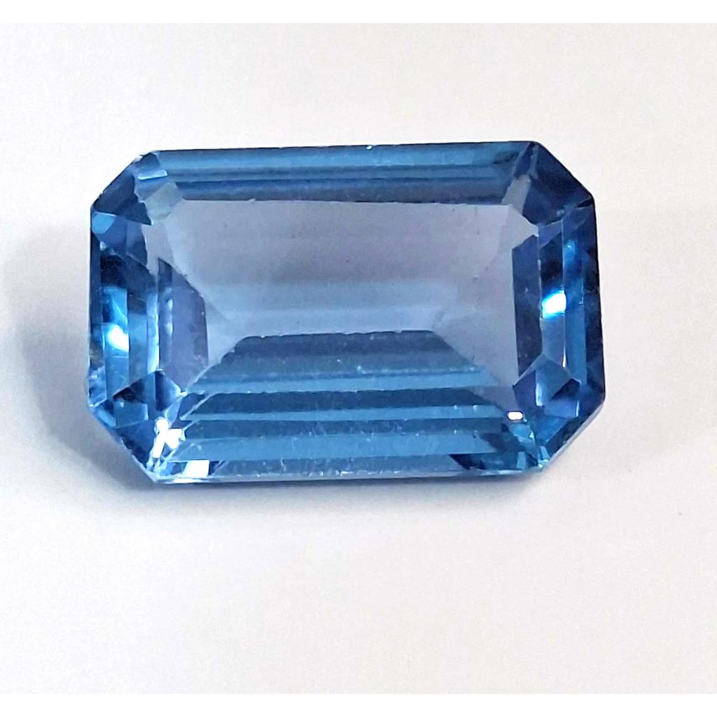 Fabulous Aquamarine Sky Blue Natural Emerald Cut 6-8 Ct Certified Gemstone
