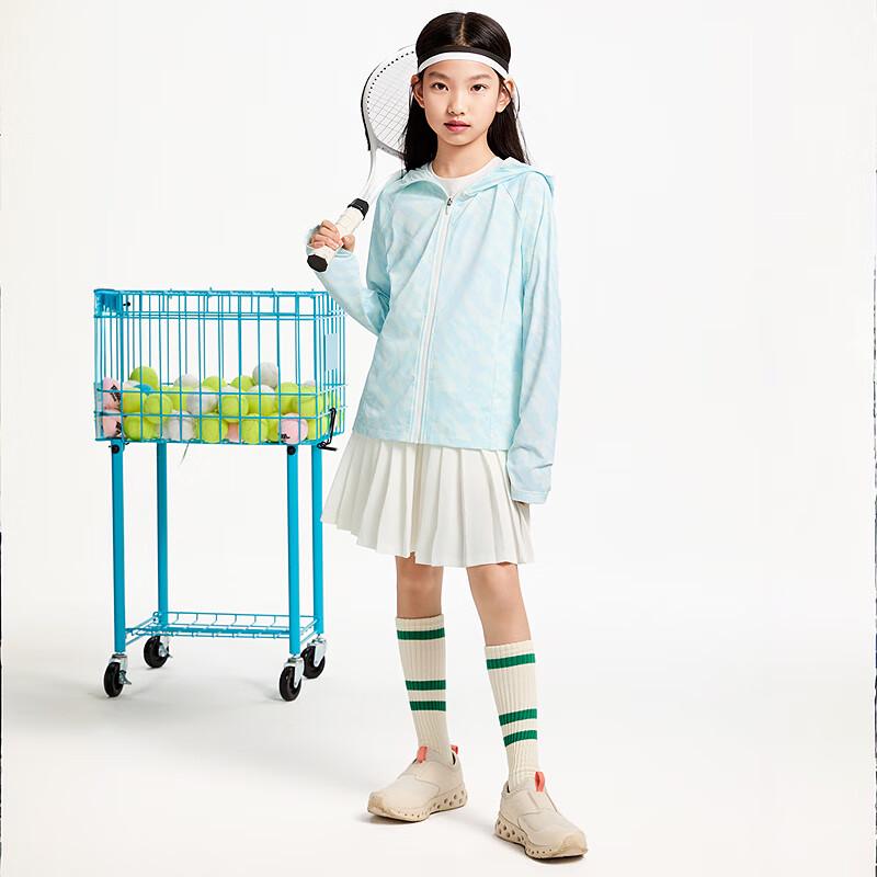 Annil Girls' Ice-Feel Hooded Sun Protection Jacket