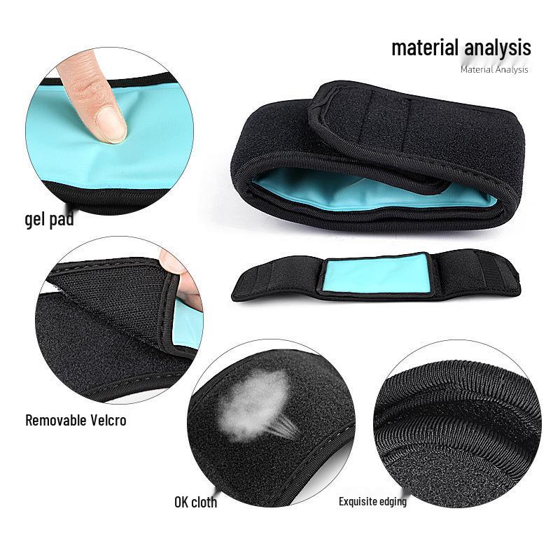 Gel Ice Pack Wrist Brace & Foot Pad - Hot/Cold Compress, Multi-functional Protective Gear for Sports & Fitness.