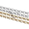 1m Stainless Steel Bracelet Cable Link Bulk Chains Twisted Chains for DIY Necklace Anklet Jewelry Making Findings