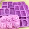 Square Handmade Soap Silicone Mould Square Essential Oil Soap Mould DIY Cake Mould Soap Soap Mould High Temperature Abrasives
