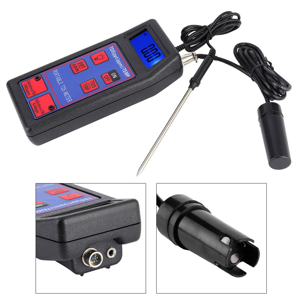 Portable 2?in?1 Salinity Temperature Meter Detector for Laboratory Swimming Pool Hydroponics