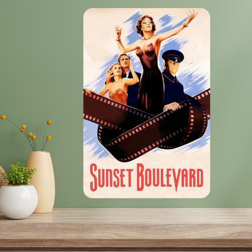 

Sunset Boulevard Classic Movie Metal Poster Sign 20x30cm（7.8x11.8inch）