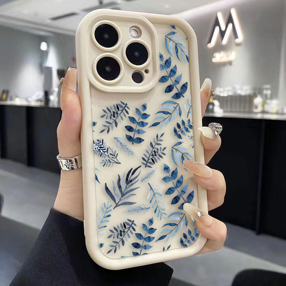 Beautiful Flowers Phone Case For iPhone Apple 17 AIR 16 16E 11 12 13 14 15 XR Plus Pro Max DIY Case TPU Shockproof Cover Capa