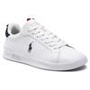 Polo Ralph Lauren Leather Lace-Up Fashion Sneakers Unisex Sneakers White 809860883003