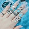 11 stk Kvinner Retro Hul Rhinestone Knoke Midi Fingerspiss Stableskjøt