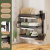 Ret Retractable 3-Tier Wall-Mounted Dish Drying Rack