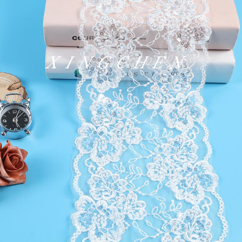 Bilateral Bead Embroidery Lace Accessories Lace Home Textiles Children'S Clothing Wedding Dress Beaded Lace 17Cm
