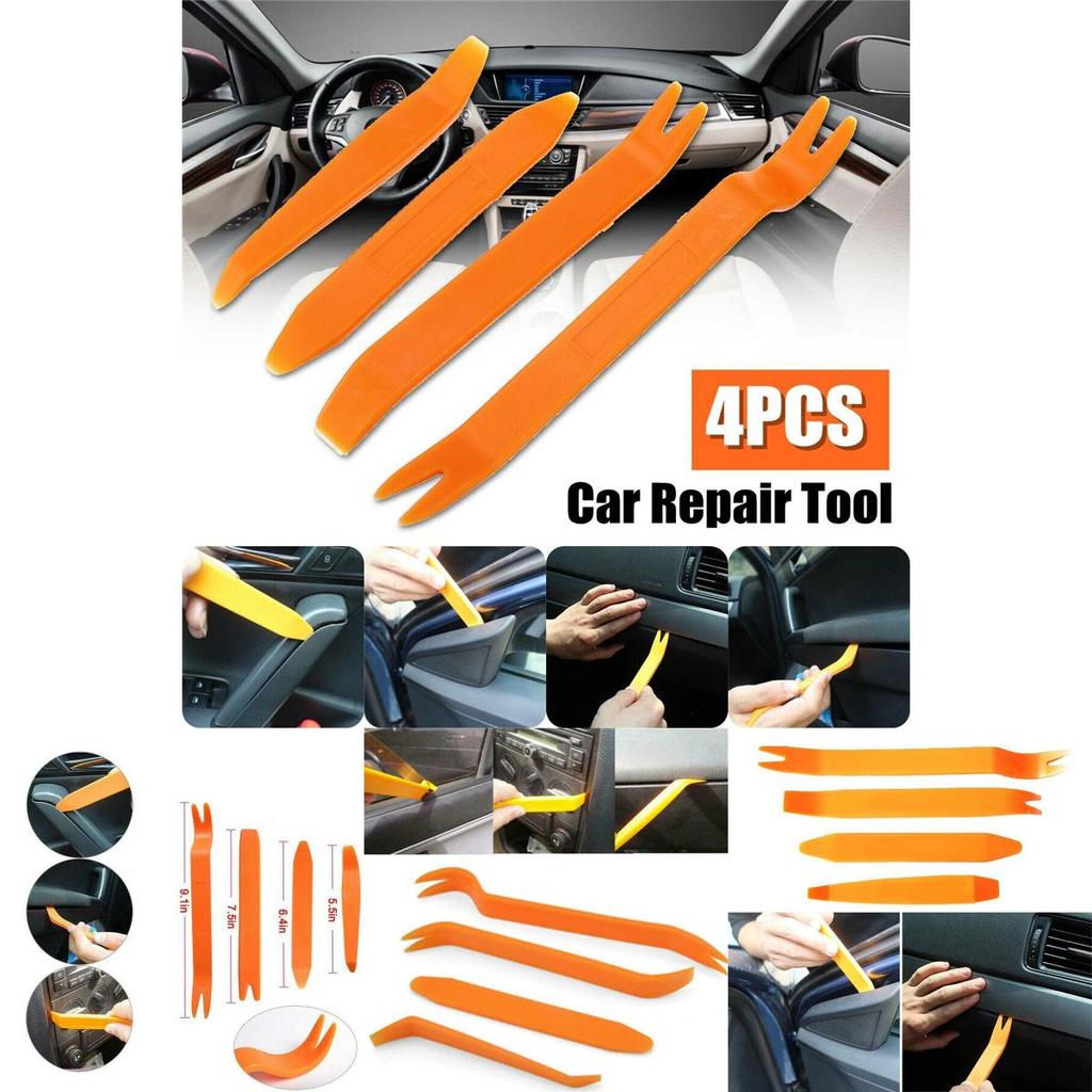 Rugged And Durable 4pcs Car Trim Removal Tool Kit For Interior And Exterior Panels