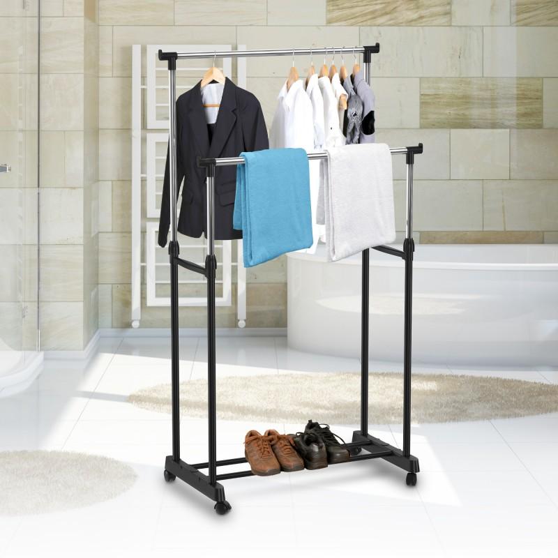 Portant à Vêtements Extensible 2 Barres Big_dress Garnier