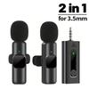 For iPhone Android Laptop Wireless Lavalier Microphone Audio Video Recording Mini Mic Live Gaming Mobile Phone Microphone