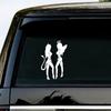 Sexy Angel & Devil Car Stickers - Waterproof, Decorative Bumper & Glass Decals