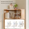 Solid Wood Corner Bookshelf - Multi-layer Storage Rack for Living Room