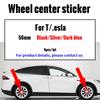 Autoaufkleber Tesla 4 Stück 56mm Tesla Radnabendeckel Mittelkappe Logo Hochwertiger Aufkleber für Tesla Model 3 Y S X Personalisierte Autoaufkleber