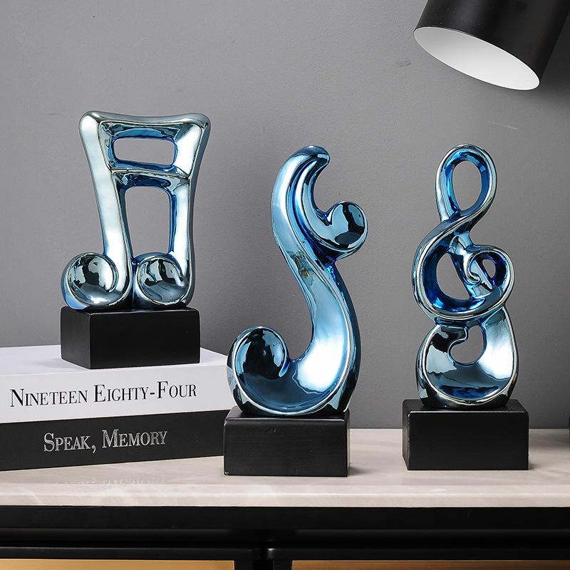 Music Symbol Note Ornament Decoration Ceramics Plating A Living Room Office Desktop Originality Arts And Crafts Gift