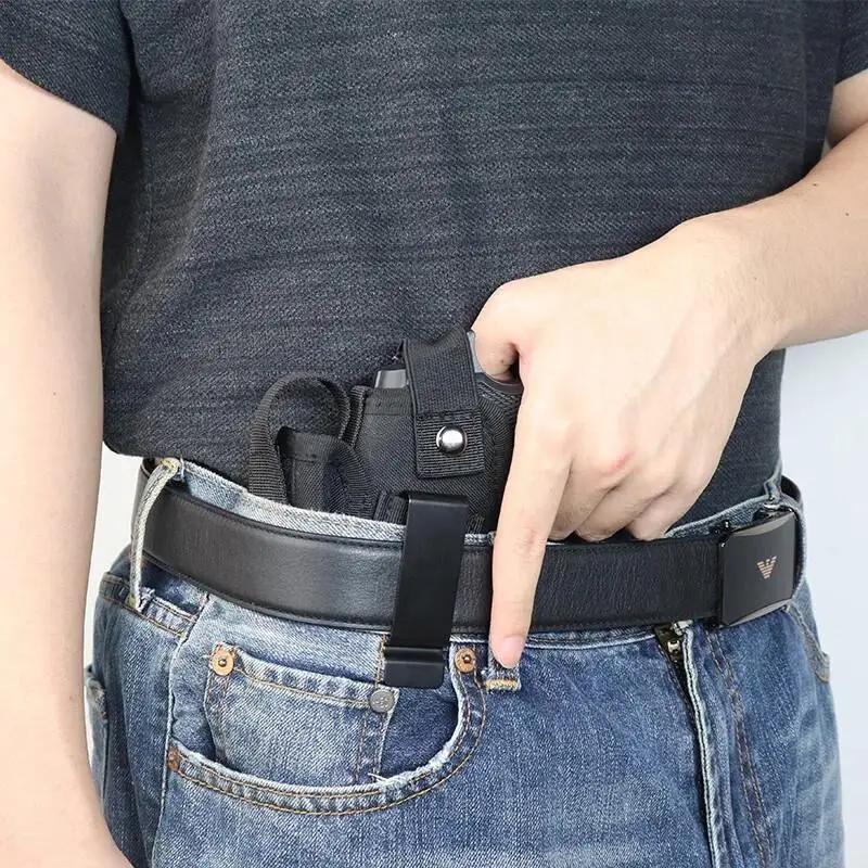 Outdoor Tactical Gun Holster with Bullet Clip Hunting Belt Concealed Carry IWB OWB Airsoft Pistol Bag for All Size Handgun