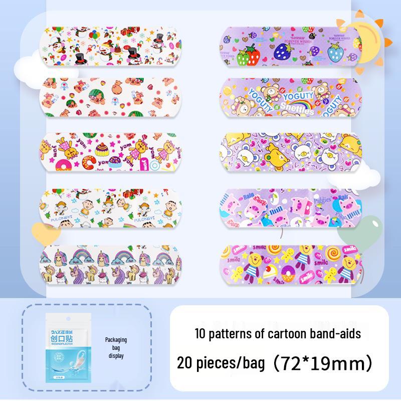 Haisihainuo Economical Band-Aids: 100 Comfortable, Breathable, Non-Woven, Anti-Abrasion Strips for Foot & Family Wound Care