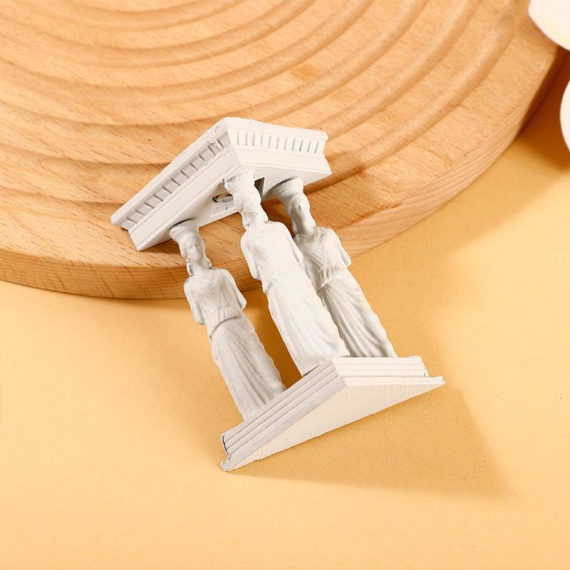 Aegejský styl 3D luminiscenční starořecká socha magnet na lednici