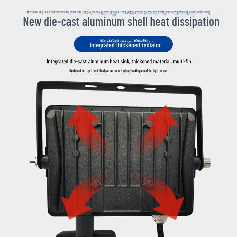 20W IP66 LED Motion Sensor Floodlight with Sound-Light Control