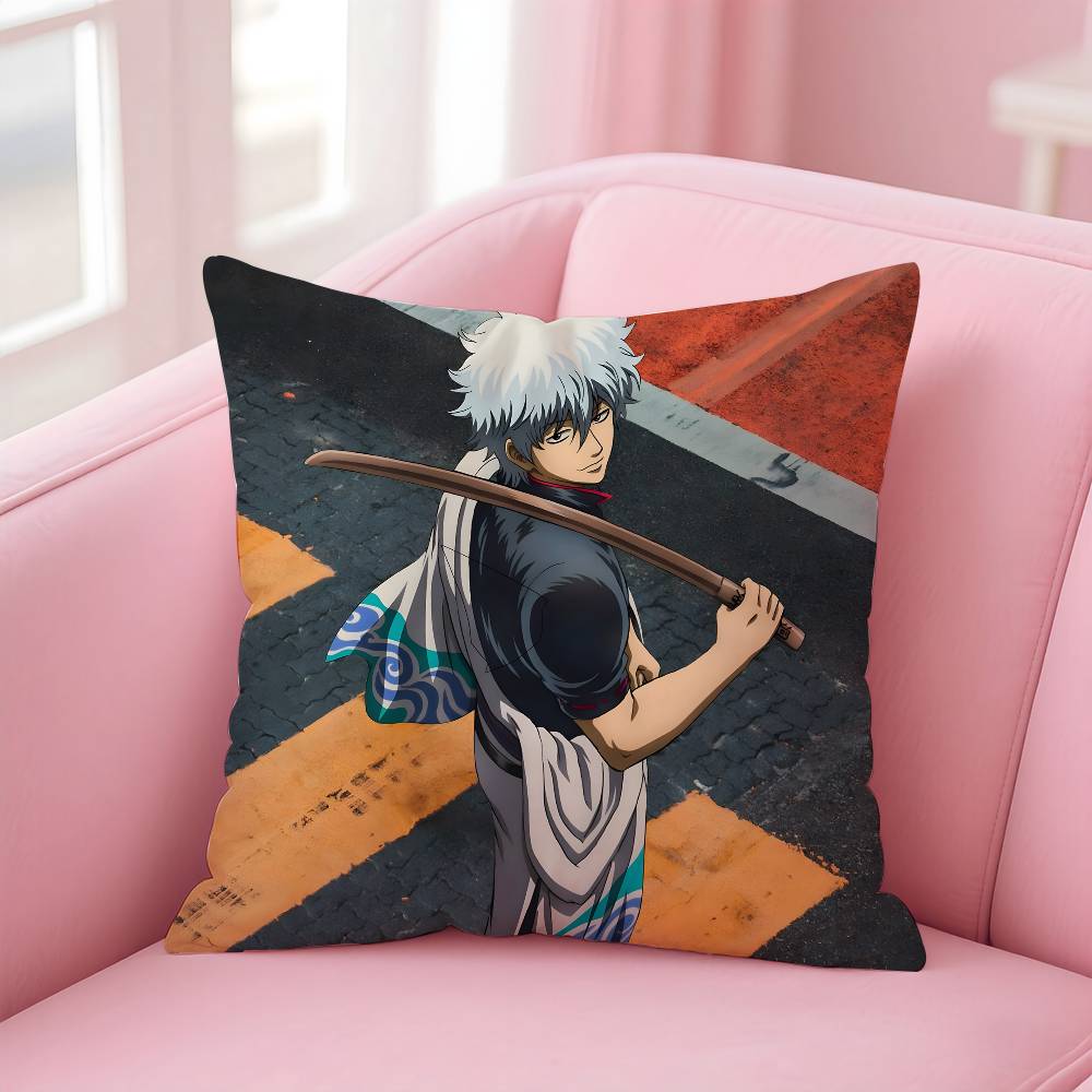 Anime G-GINTAMA Pillow Case pattern printing pillowcase living room sofa cushion cover bedroom room decor