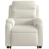 Electric Recliner Chair with Rising Function Cream Velvet