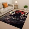 3D I-Itachi Cartoon Anime Living Room Non-Slip Area Rug Carpet for Bedroom Playroom Sofa,Easy Clean Home Decor Doormat Kid