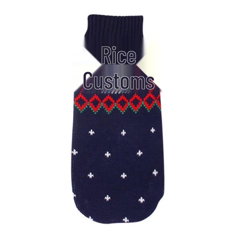 Festive Reindeer & Snowflake High Neck Sweater for Dogs & Cats