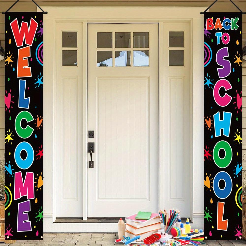 2pcs Back To School Ribbon Indoor/Outdoor Door Couplet