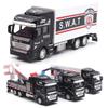 1/48 City Rescue Toy Car, 20cm Alloy Crane Trailer, Truck Trailer, Children's Day Gift Toy Mode