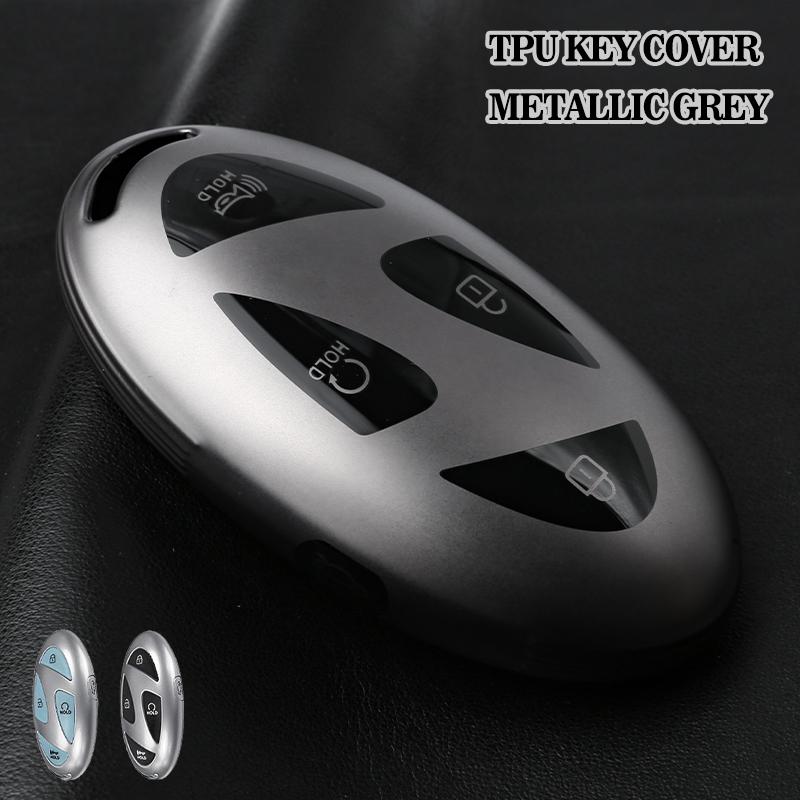 For Hyundai Ioniq 6 Key Fob Cover,Tpu,Car Key Case Protector Keychain Fit Ioniq 6 Grandeur Gn7 Kon Accessories