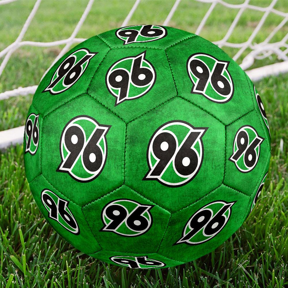 Hannover 96 FC Size 5 Soccer Ball, Machine-Stitched PVC, Durable & High Bounce, All Ages Fit, Fan Merchandise, Matches & Outdoor Use.