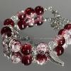 Crimson Scorched Dream: Elegant Dark Red Bracelet with Deep Red Tones To Brighten Skin