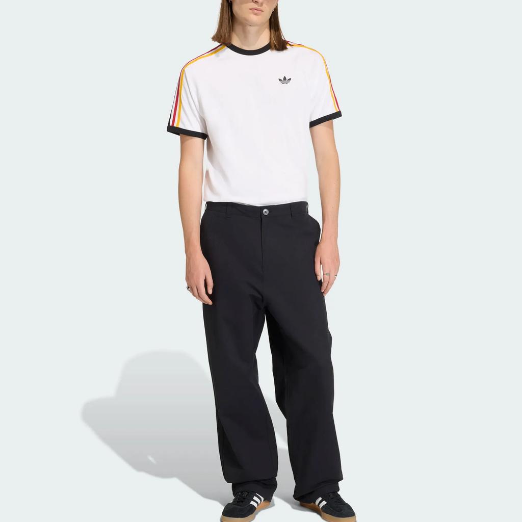 adidas Camiseta Deportiva de Punto a Rayas Adicolor Originales Manga Corta Unisex Tops KC8639