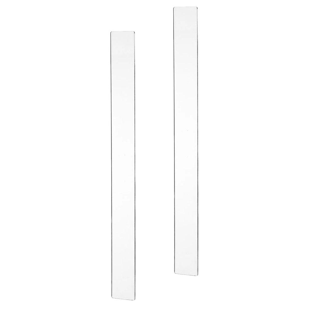 2Pcs Biscuit Making Ruler Acrylic Material High Precision Measuring Tool for Dough Thickness Pizza Fondant Non Rolling Pin Ruler