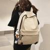 School Bag Female High School College Student Backpack Large Capacity Versatile Style Black Men Travel Computer Backpack