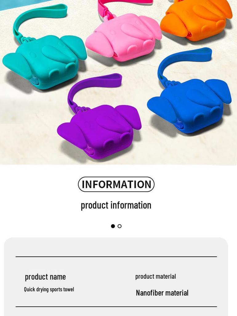Quick-Dry Silicone Wristband Towel: Portable, Absorbent, and Ideal for Sports, Travel, or Outdoor Use.