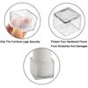 8Pcs Square/Rectangle Silicone Chair Leg Caps Table Cover Feet Pads Wood Floor Protectors Furniture Table Non-Slip Covers Tools