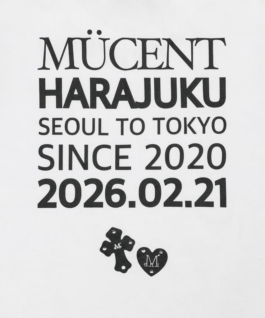 MUCENT From Harajuku Back Lettering Short Sleeve T-Shirt (2 Colors)