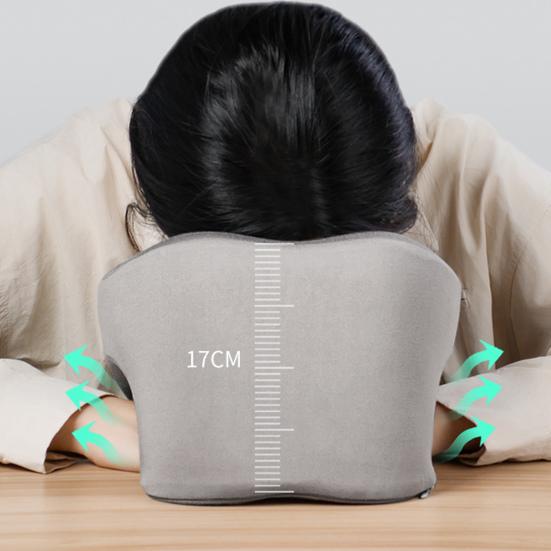U-shaped Pillow Memory Foam Thick Elastic Slow Bounce Travel Neck Pillow Adjustable Band Pain Relief Long Flight Neck Support Office Nap Pillow