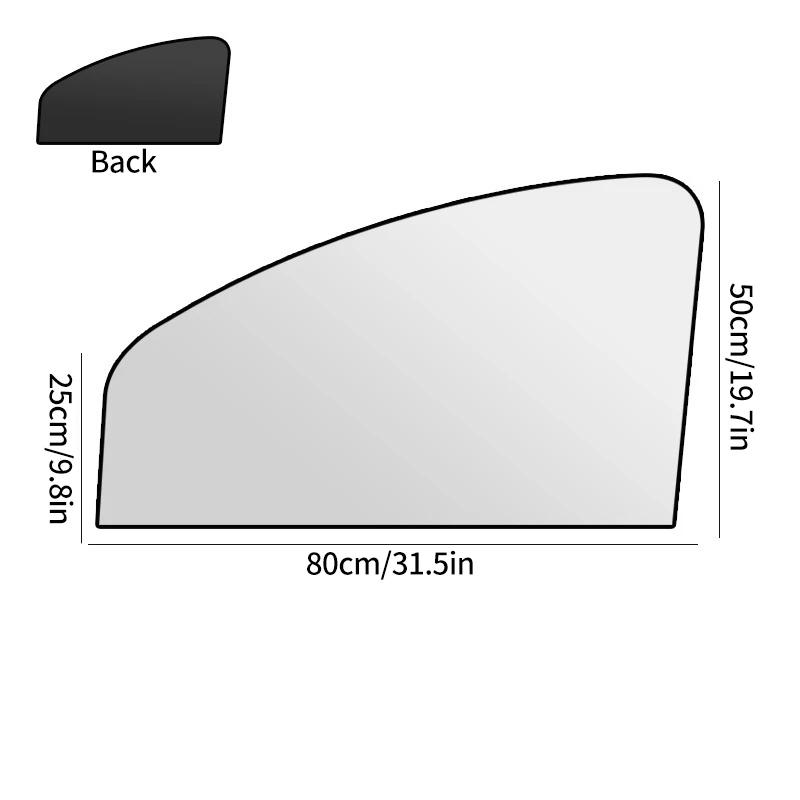 

1/2/4Pcs Fully Blackout Car Curtains Summer UV Protection Sun Shade Privacy Curtains Car Interior Accessories Parts