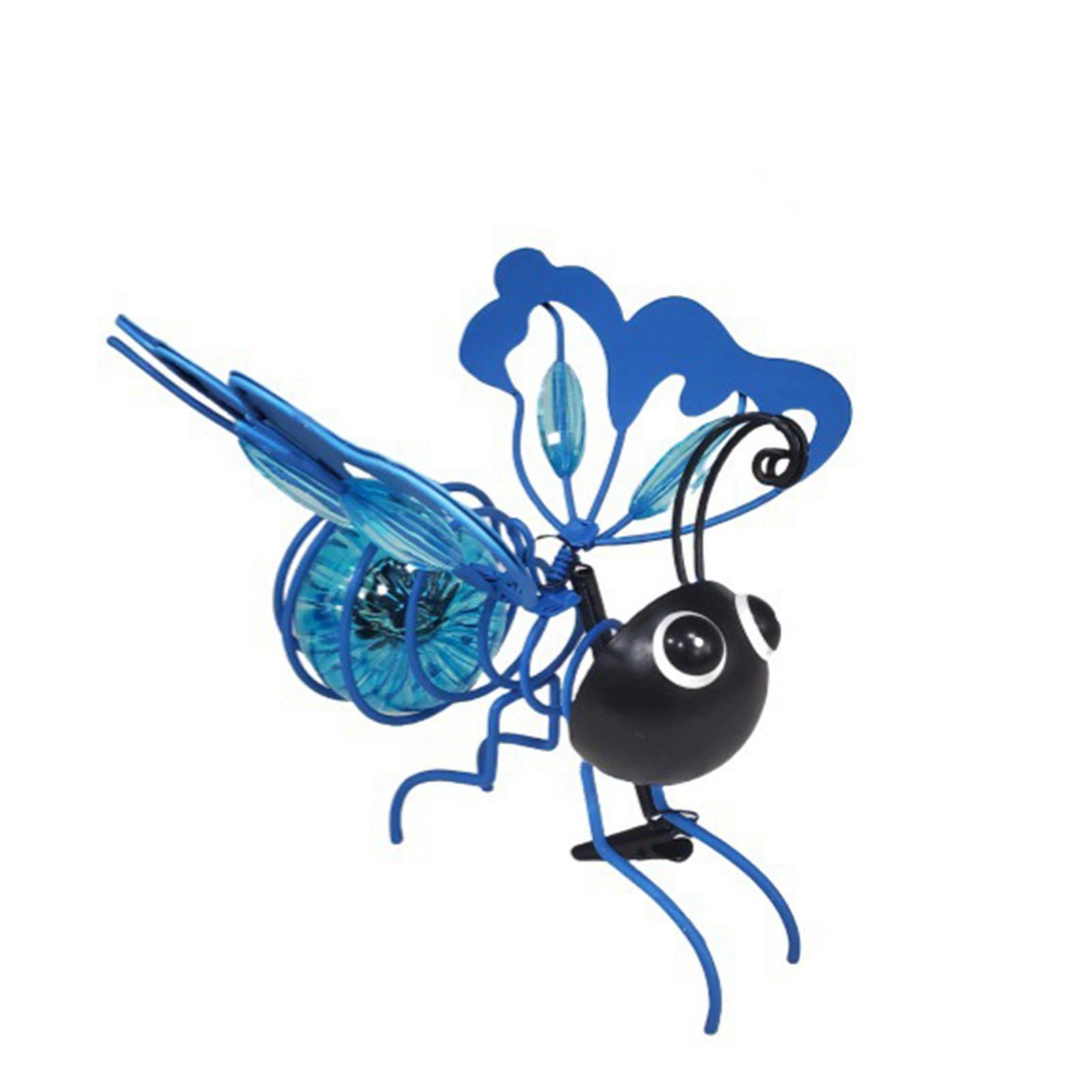 

Hanging Luminous Insect Decor — Outdoor Glowing Art To Illuminate The Ambiance Of Yards, Trees, And Porches One Size синий
