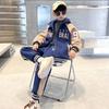 Boys Coat+Pants Kids Suits 3PCS/Set Cotton Spring Autumn Cotton Tracksuits Sport Christmas Gift Children Clothing