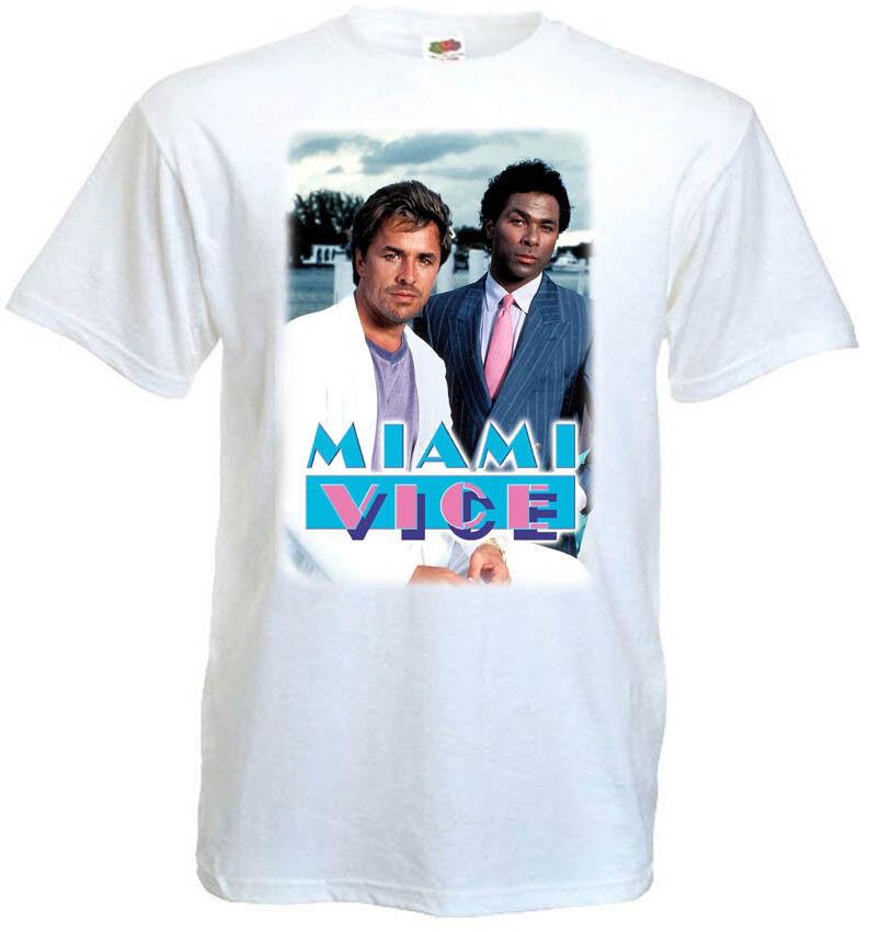 

26 Miami Vice v2 T shirt white movie poster all sizes S-5XL. Unisex T-Shirt XXXXL