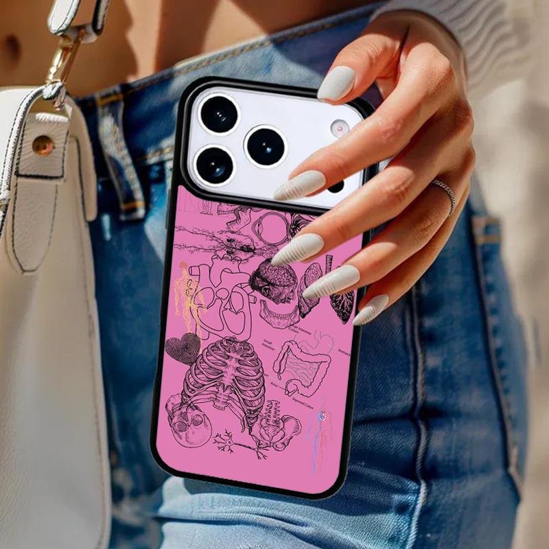 Medical Human Organs Brain Phone Case For iPhone 17 Air 14 15 13 12 Max Cover For Apple 16e 11 Pro Max Plus Coque
