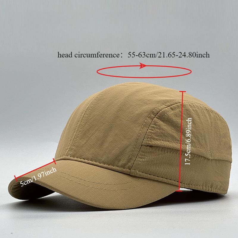Cappello Giapponese Taglia Grande 63Cm A Tesa Corta Per Uomo Estivo Chiuso Dietro Cappellino da Baseball Versatile Top Morbido Cappello da Sole Asciugatura Rapida Per Donna