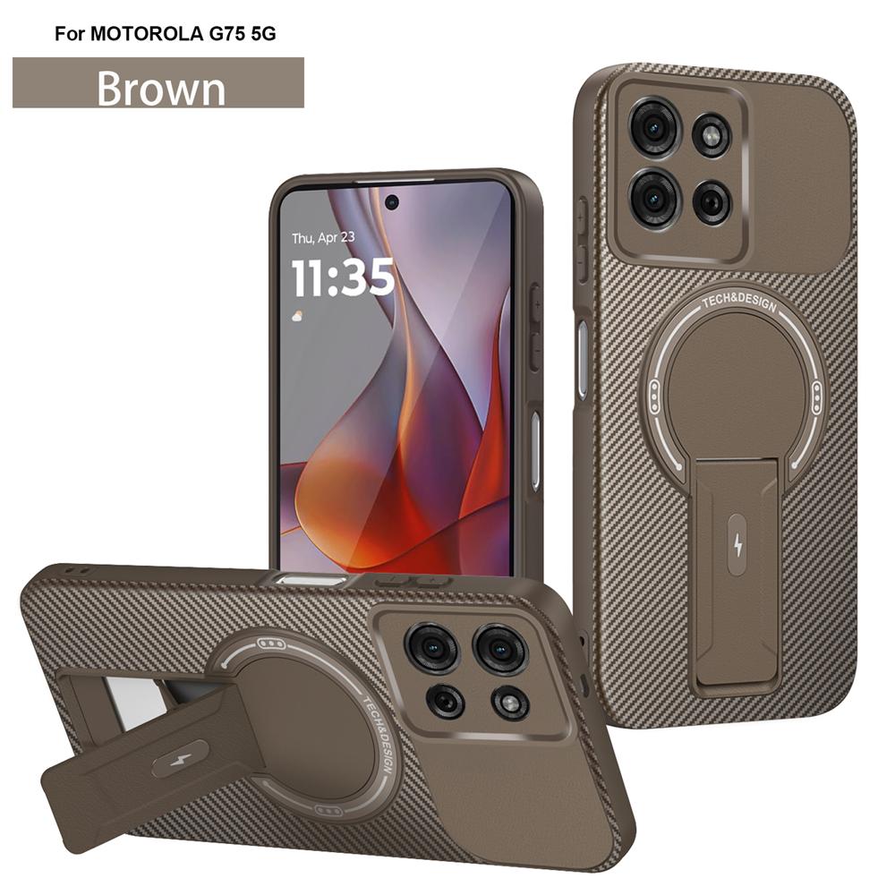 

Для Motorola Moto G75 Чехол Противоударный Броня Магнитный Держатель Подставка Чехол Для Moto G75 G 75 MotoG75 Беспроводная Зарядка Magsafe Чехол For Moto G75