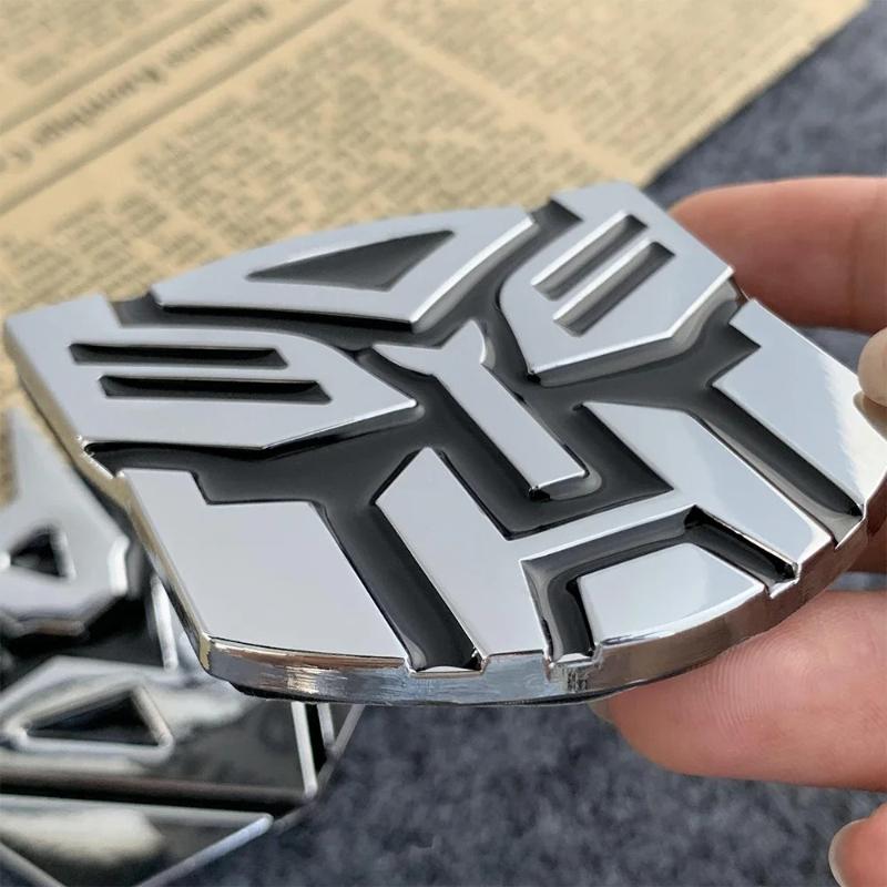 Car Styling 3D Nickel Sticker Autobot Transformers Zinc Alloy Sticker Auto Badge Emblem  for Mobile Phone Laptop Decoration