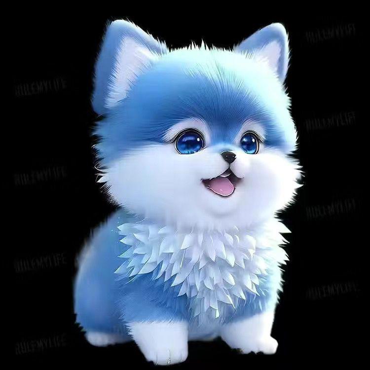 Adorable Pomeranian Dog Stickers for Refrigerator, Toilet, and Electric Car Decoration